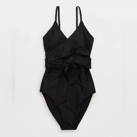 Aerie Wrap Full Coverage One Piece Swimsuit - Picture 1 of 7